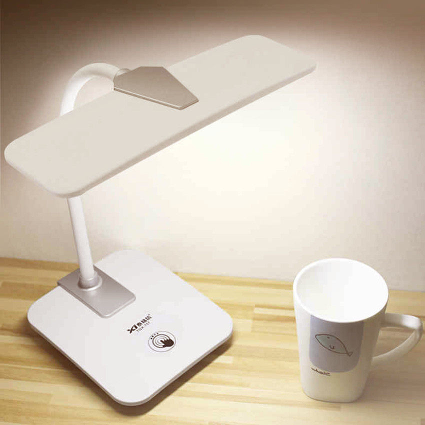 Creative charging plug-in LED charging and plugging dual-use table light reading ultra-bright bedside eye care dorm emergency lighting learning