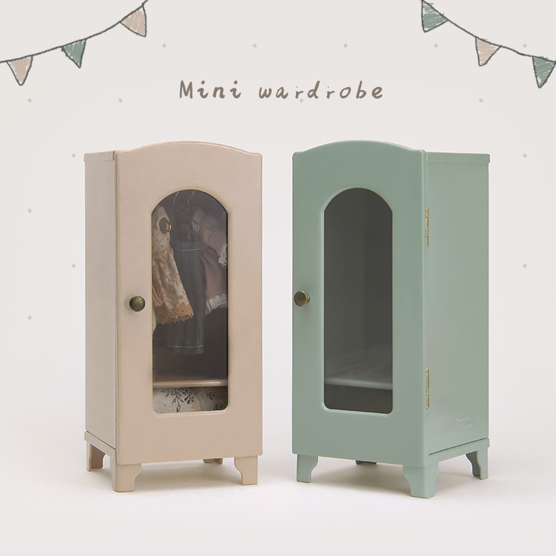 Aizulhomey storage cabinet small wardrobe 8 points 12 points OB11 cotton doll GSC doll with room furniture toys