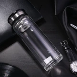 Deli 6100 Стеклянный 400 мл двойной слой теплоизоляционной фильтрации сетевой фильтр Портативный бизнес -чашка для водяной чашки чайная чашка чай