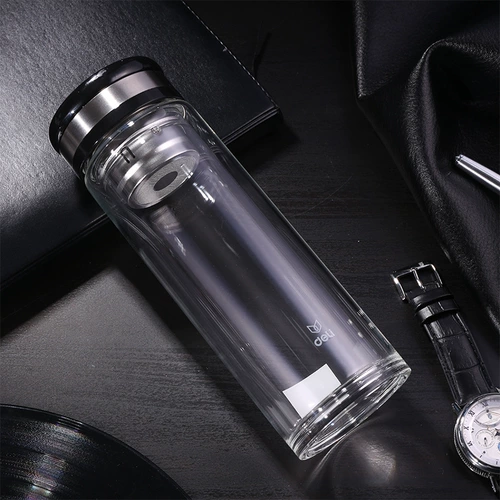 Стеклянный портативный мундштук, чайная чашка, 400 мл