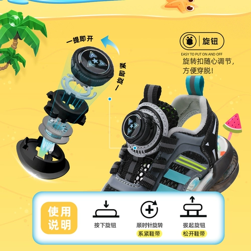 Сандалии для мальчиков, летняя детская обувь, подходит для подростков