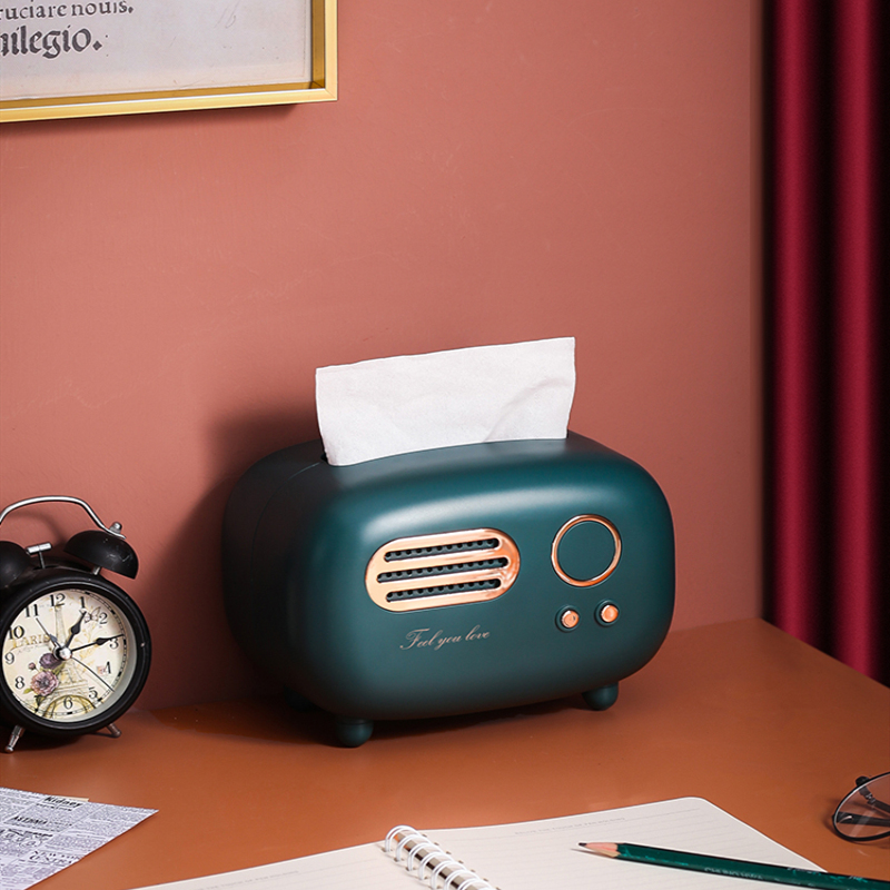 Retro Creative Paper Towels Box Home Living Room Tea Table Dining Room Creative Storage Box Bedroom Toilet Paper Box Rolls Toilet Paper Silo