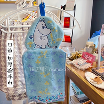 Export Japanese cartoon hippo mum hand towel cotton children double hand towel towel super good quality