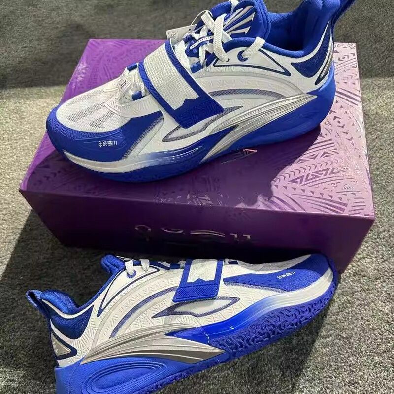 Anta Kai 1 Irving First Generation "11" Low-Top Basketball Shoes Men's White and Blue 912511102S-1