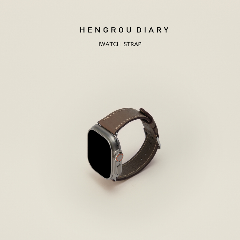 Suitable for Apple Watch Strap Iwacths11/10 French Goatskin Ultra3Applewatch9/8Se3