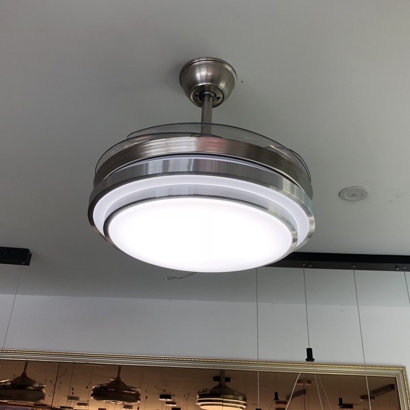 FAN CHANDELIER REMOTE CONTROL DIMMING LIVING ROOM RESTAURANT BEDROOM BOOK ROOM APARTMENT-LIKE BOARD ROOM FAN LIGHT INVISIBLE CEILING FAN LIGHT-TAOBAO