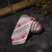 (Plowing) Hello Sweet Original Design Cute Strawberry Pink Student College Wind JK Uniform Tie Women