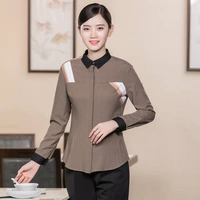 Коричневый женский сингл Delle [Три поплящихся струн с длинным рукавом]