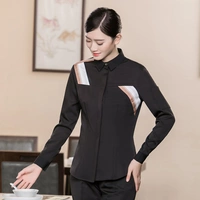 Одиночный топ чернокожих женщин [Три полосы длинных рукава]