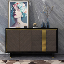American light luxury dining side cabinet Country Garden model room furniture postmodern simple style storage entrance cabinet