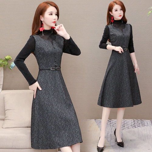 Комплект, лонгслив, платье, приталенный корсет, юбка, 2020, по фигуре, подходит для подростков