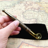 Бронзовый металлический маленький мундштук, креативная металлическая съёмная курительная трубка, алюминиевый сплав