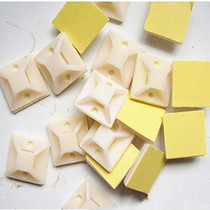 Self-adhesive wiring fixing seat positioning piece suction cup wire clamp wire cable tie fixing base 20*20