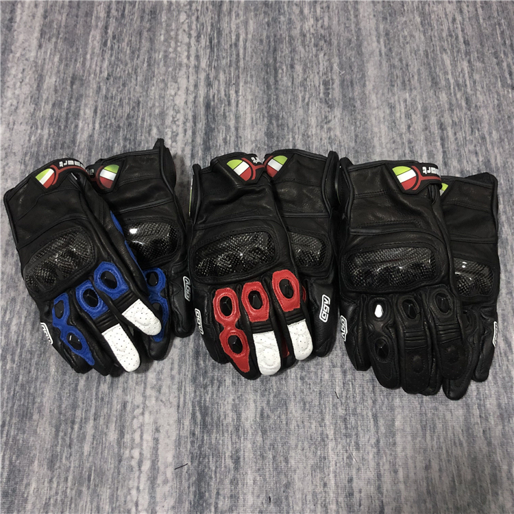 Carbon Fiber Locomotive Riding Gloves Men And Women's Four Seasons Locomotive Racing Leather Rider Anti-Fall Waterproof Summer