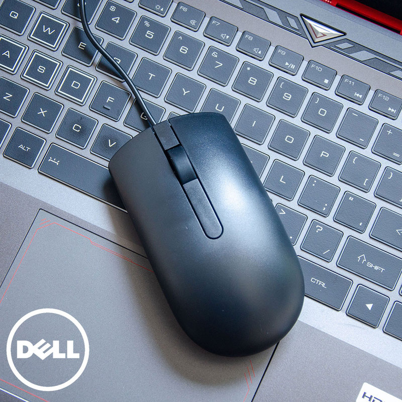Original Genuine Dell/Dell Wired USB Mouse for Office and Business Use Ms116 Universal for Laptops and Desktop Computers