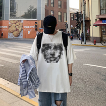 Port Wind T-shirt Male Short Sleeve Tide Cards 100 Hitch Hip-hop Wins Summer Loose Clothing Mens Design Sensation Half Sleeves