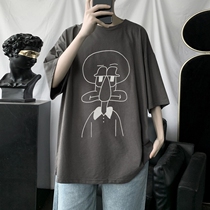 Octopus Got T-shirt Male Summer Casual Half Sleeve Loose 100 Ride Tide Body Wins Port Craze Short Sleeves Clothes