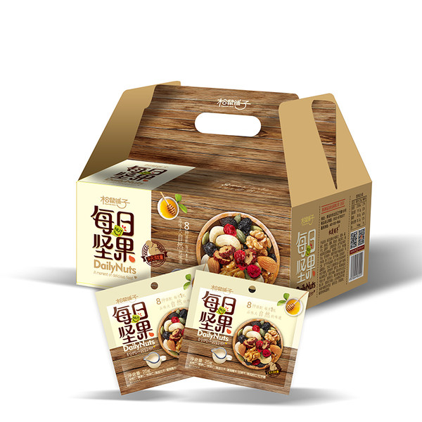 松鼠铺子 每日坚果 8种果仁混合组合 25g*30袋 天猫优惠券折后￥69包邮（￥89-20）