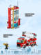 New City Series Fire Bus Fire Police Headquarters Fire Truck Assembled Building Block Toys Gifts