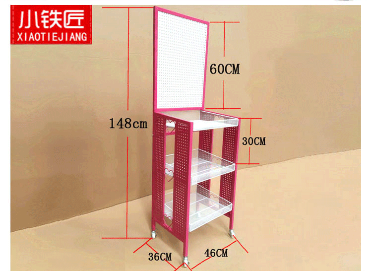 Lỗ bảng kệ cửa hàng trưng bày đứng nhỏ trang sức hiển thị tủ điện thoại di động phụ kiện hiển thị giá kệ siêu thị kệ mỹ phẩm giá