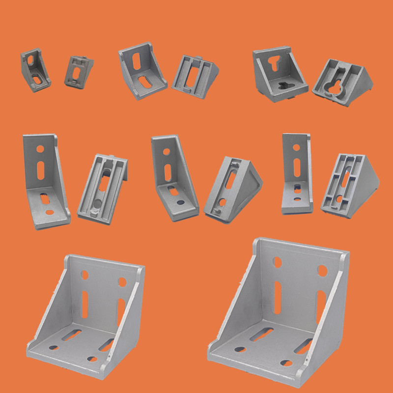 Industrial aluminum extrusion material 2020 3030 4040 4545 6060 8080 angle code angle piece right angle seat connector