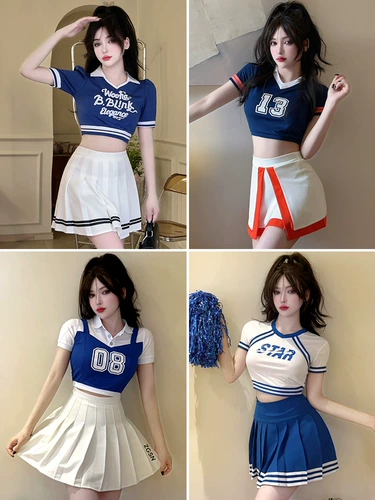 Униформа для черлидинга для взрослых женщин, униформа для выступлений корейских джазовых танцев, униформа для женщин для черлидинга в колледже