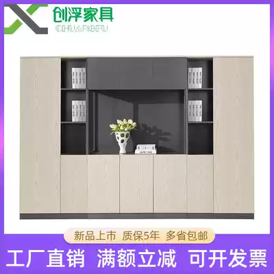 Simple modern white rubber filing cabinet five door floor cabinet 7 door opening Cabinet 3 door bookcase owner office information Cabinet