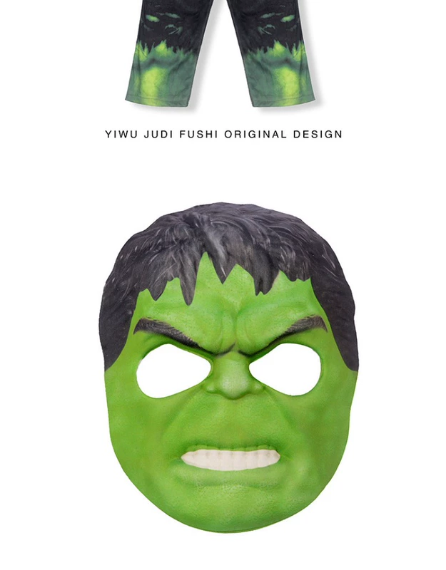 Hulk trang phục trẻ em cosplay Hulk siêu anh hùng Avengers Đảng sân khấu biểu diễn trang phục