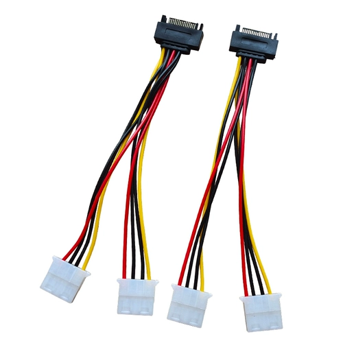 SATA Rotary Dual IDE Mother Electric Source Line One Two SATA -IDE Power Cable SATA до 4PIN Power Bord