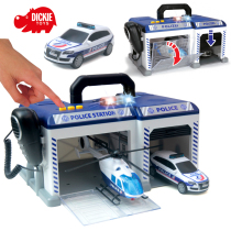 Childrens parking lot toy garage three-dimensional car with fire truck rescue vehicle command center large sound and light music