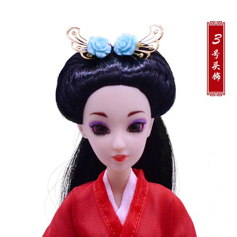 Trang phục búp bê tua mũ handmade TỰ LÀM cổ điển cổ điển công chúa kẹp tóc hạt 钗 bước tóc phụ kiện đầu 钗 phụ kiện búp bê dễ thương