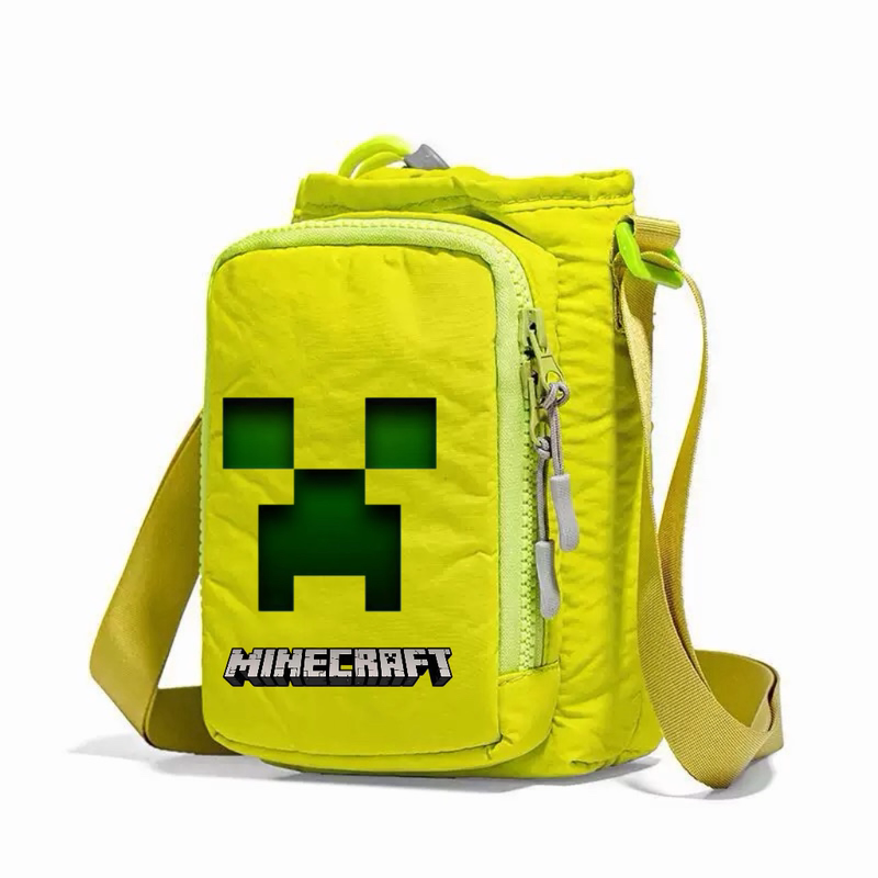 Minecraft-Themed Travel Water Bottle Bag with Multiple Compartments, Portable Crossbody Bag for Men and Women, Running Sports Phone Bag Minecraft-Themed Travel Water Bottle Bag with Multiple Compartments, Portable Crossbody Bag for Men and Women, Running Sports Phone Bag