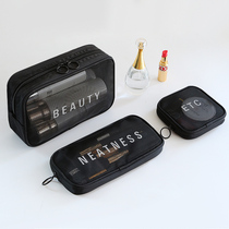 Makeup Pack woman 2019 new small number of lipstick with red portable large capacity containing bag online red ins wind super-fire carry-on bag