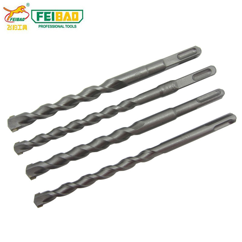 Flying Leopard 200mm Electric Hammer Drill Bit Shock Drill Bit Drilling for wall-wearing wall Drill Head Round Head Oil Pressure Drilling