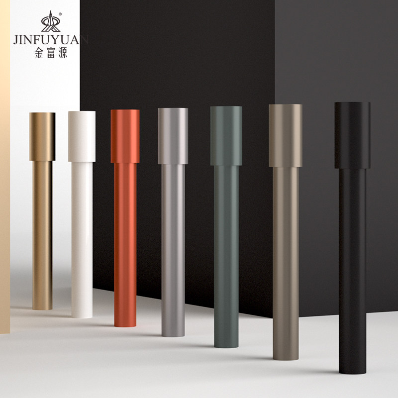 Jin Fuyuan Light Luxury Nordic Simple Curtain Rod Roman Rod Single Double Rod Thickened Aluminum Alloy Curtain Rod