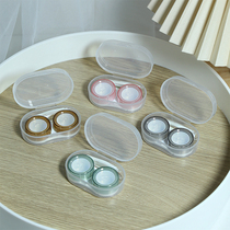 Simple transparent portable contact lens box companion box care box storage box contact lens box 887