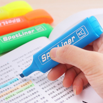 Large-capacity fluorescent pen students use suit light color series candy color note pen color odorless fluorescent pen marker pen