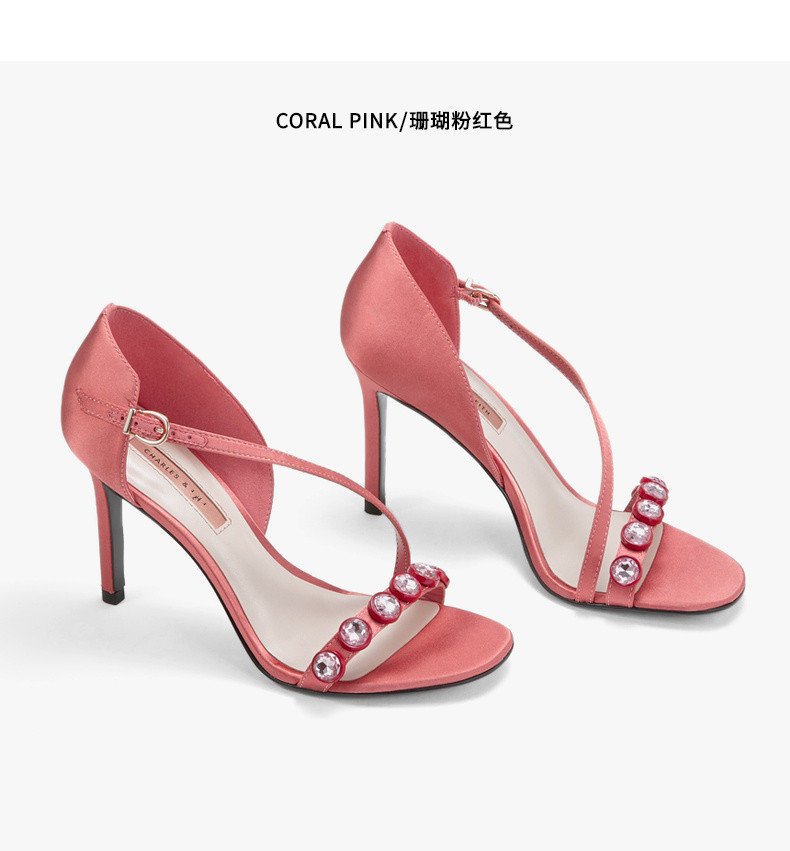 Dép ck nhỏ nữ 2019 mới dép mùa hè nữ hở ngón từ với đá bán quý rhinestone giày cao gót nữ cao gót - Sandal dép lv chính hãng