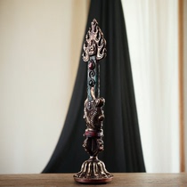 High-end Nepalese pure copper Manjushri sword Vajra Puba pestle ornaments Tibetan handmade inlaid home grammar instrument