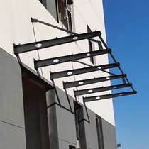 Canopy corbel bracket processing glass curtain wall canopy steel beam customization H-shaped steel structure full welding