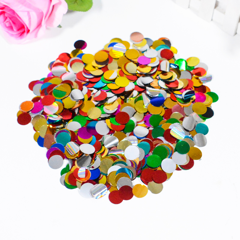 Balloon Bright Sheet Paper Scraps Transparent Ball Padding Round Point Shredding Paper Sheet Wave Ball Wedding Decoration Birthday Wedding Arrangement