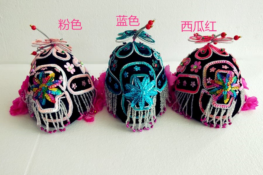 Direct Selling Peking Opera Drama Tsing Yi Qiao Hua Dan Headdress Baotou Headdress Hua Dan Headdress Miss Matchmaker Headdress