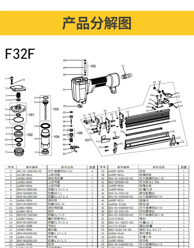 Súng bắn đinh Meite máy bơm không khí F30 súng bắn đinh thẳng không bị kẹt súng bắn đinh chế biến gỗ đặc biệt bằng khí nén súng bắn đinh hộ gia đình súng bắn đinh súng bắn đinh chạy điện đinh f30