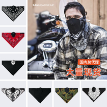 Ready supply of American ZAN Indian Harley motorcycle riding triangle facial scarf neck scarf face mask bib
