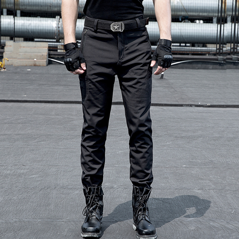 Outdoor sports winter overalls men's special forces assault pants thickened and velvet warm military fan tactical pants straight pants