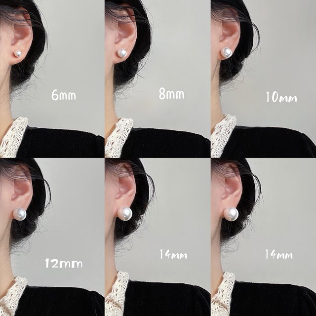 26 degrees evening wind Korean blogger fever with the same style of retro pearl earrings temperament high-end earrings 925 pure