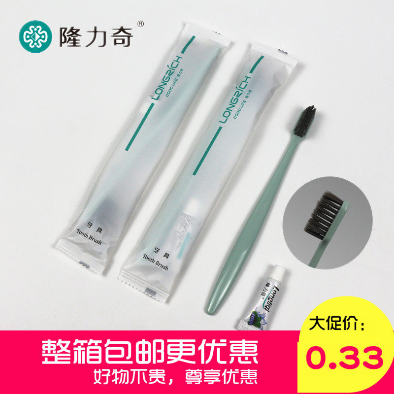 Hotel Disposable Longrich Soft Hair Toothbrush Hotel Guest Room Toothbrush Toothpaste Two-in-One Wash Set