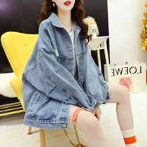 Denim Jacket Woman 2022 Spring New Korean Version Loose Fashion Casual Fried Street Retro Port Wind Net Red Blouse
