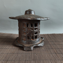 Cast Iron Material Lamp Smoked Stove Pen Holder INK Stone Slab Guanyin Kuanyin BodhisattBodhisattBodhisattva Kuanyu Lions Retro Nostalgia Practical collection