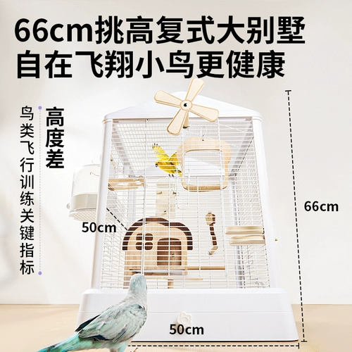 Птичья клетка Кано, клетка для попугая, специальное гнездо для маленьких птиц, домашнее большое пион, скворец, черный феникс, роскошная вилла из нержавеющей стали